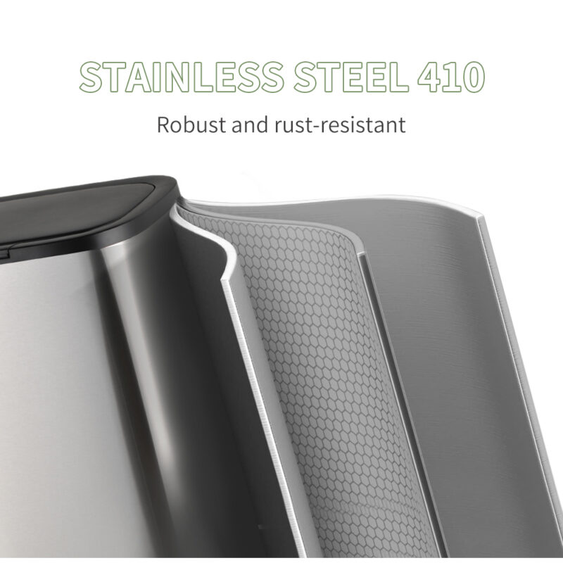 Trash cans with 4 high legs push and sensor WBS130 - Image 5