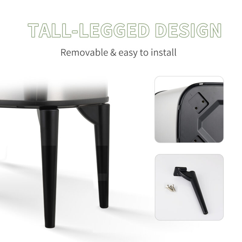 Trash cans with 4 high legs push and sensor WBS130 - Image 9