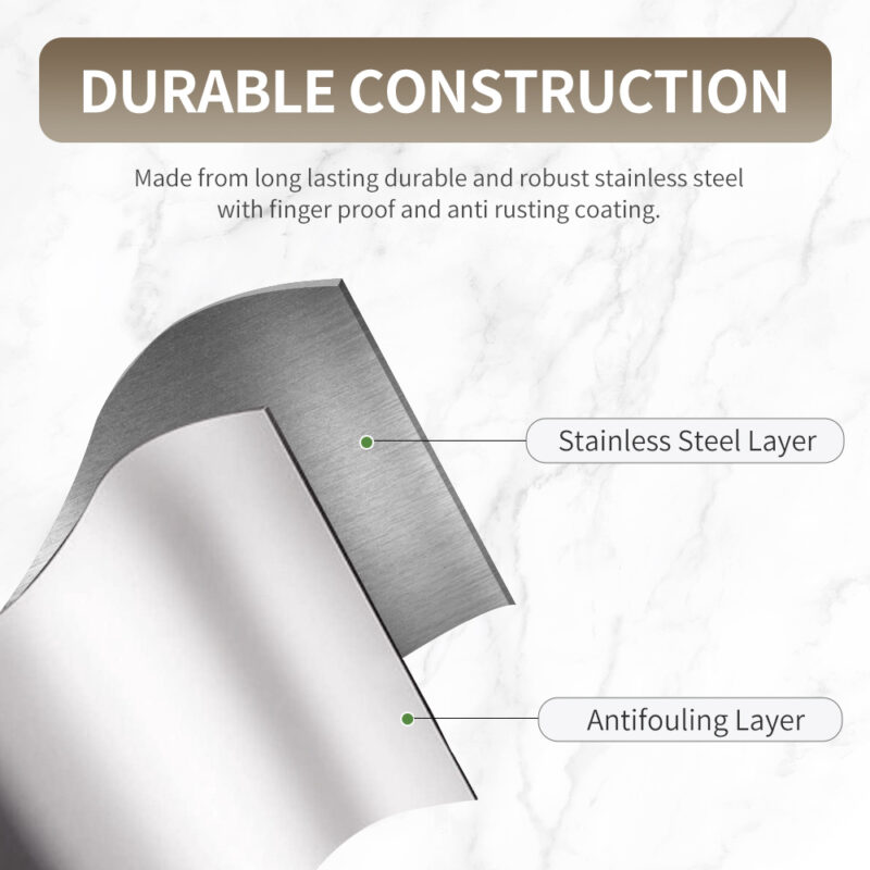 Rectangular stainless steel pedal trash can WBS131 - Image 4