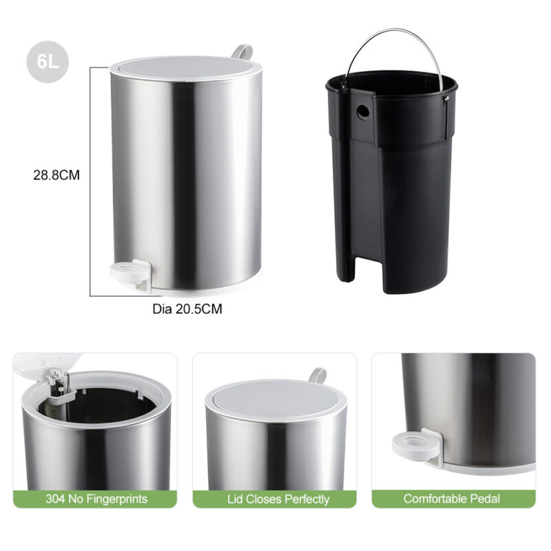 Step Pedal Garbage Trash Cans WBO021 - Image 3
