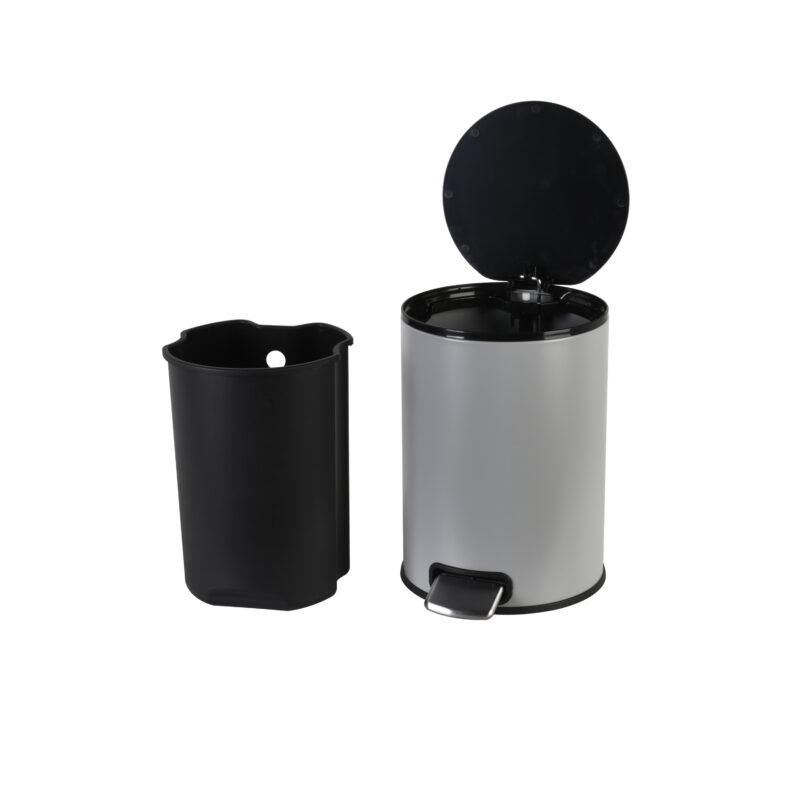 Trash Can with Plastic Inner Bucket WBR077L05