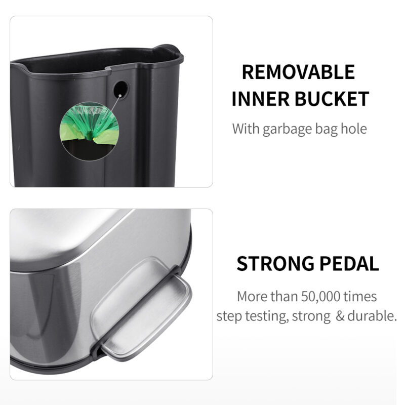5L/30L Trash Can with Soft-Close WBO015 - Image 9