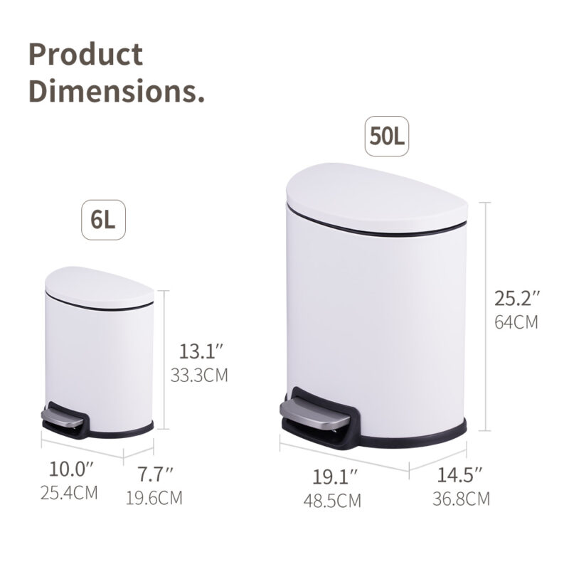 6L/50L Rectangle Trash Can WBO087 - Image 3