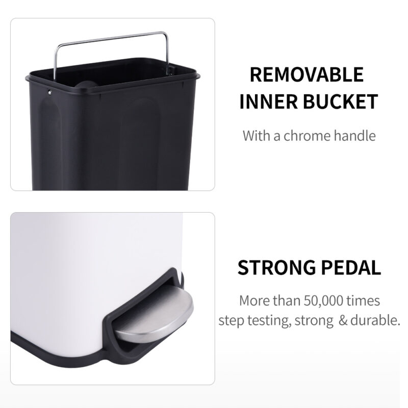 5L waste bin with pedal WBS137L05 - Image 7