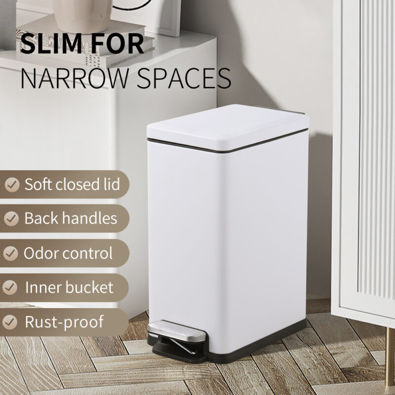 5L/9L Rectangle Trash Can WBS151 - Image 2