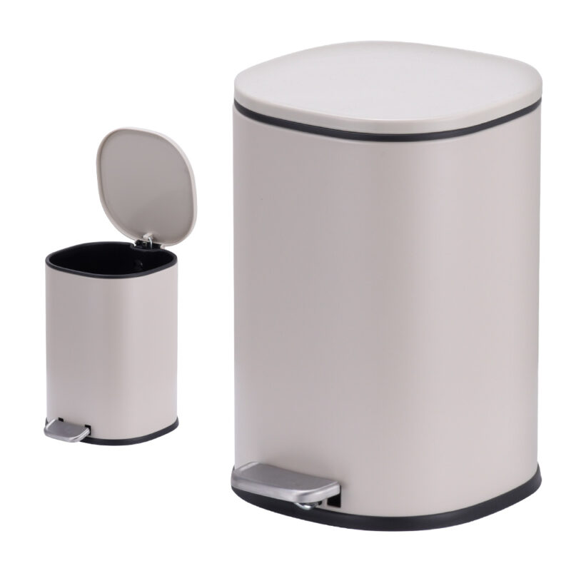 5L Stainless Steel Trash Can with Step Pedal WBS152