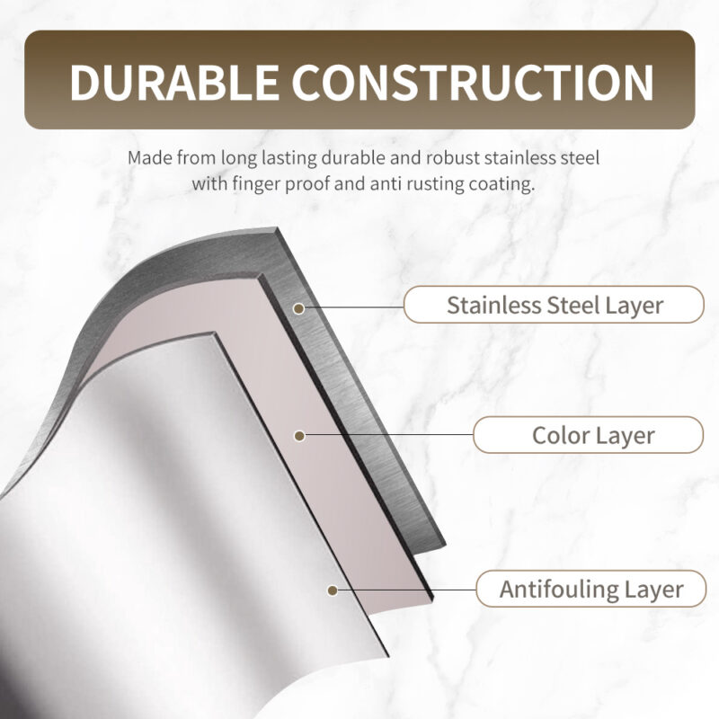 5L Stainless Steel Trash Can with Step Pedal WBS152 - Image 4