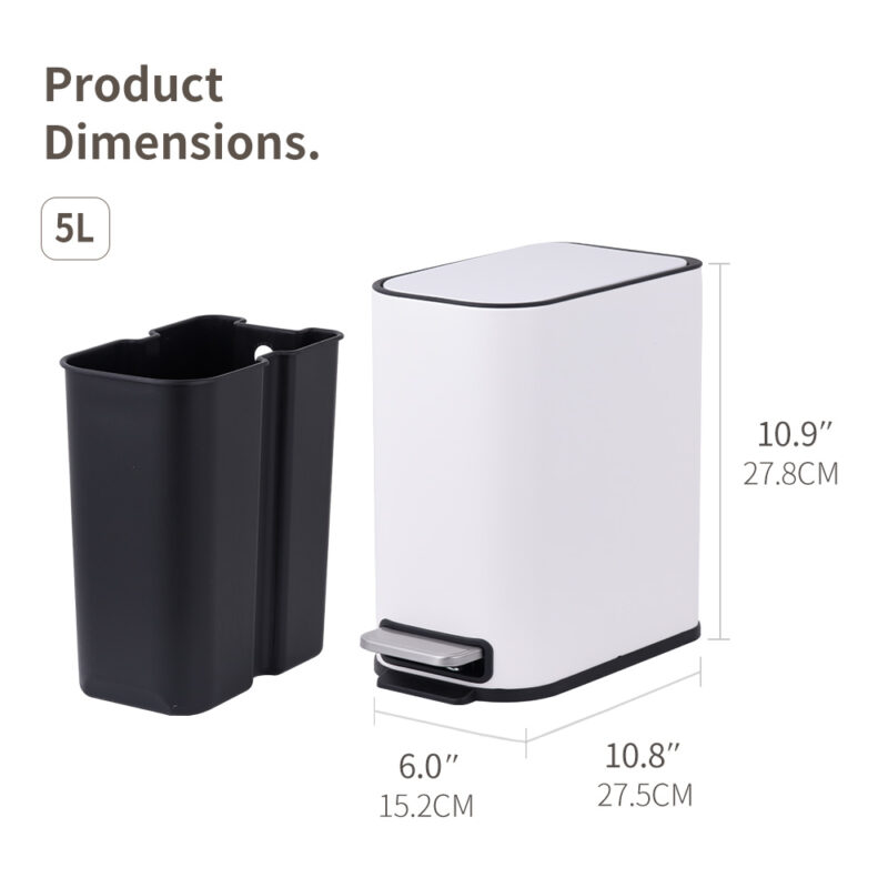 Rectangle Waste Basket WBS153 - Image 3