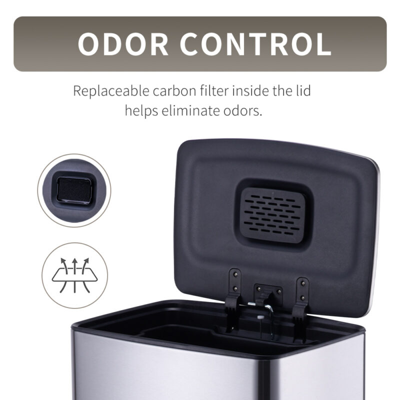 40LLarge Capacity Dual Garbage Can WBS157L40 - Image 5