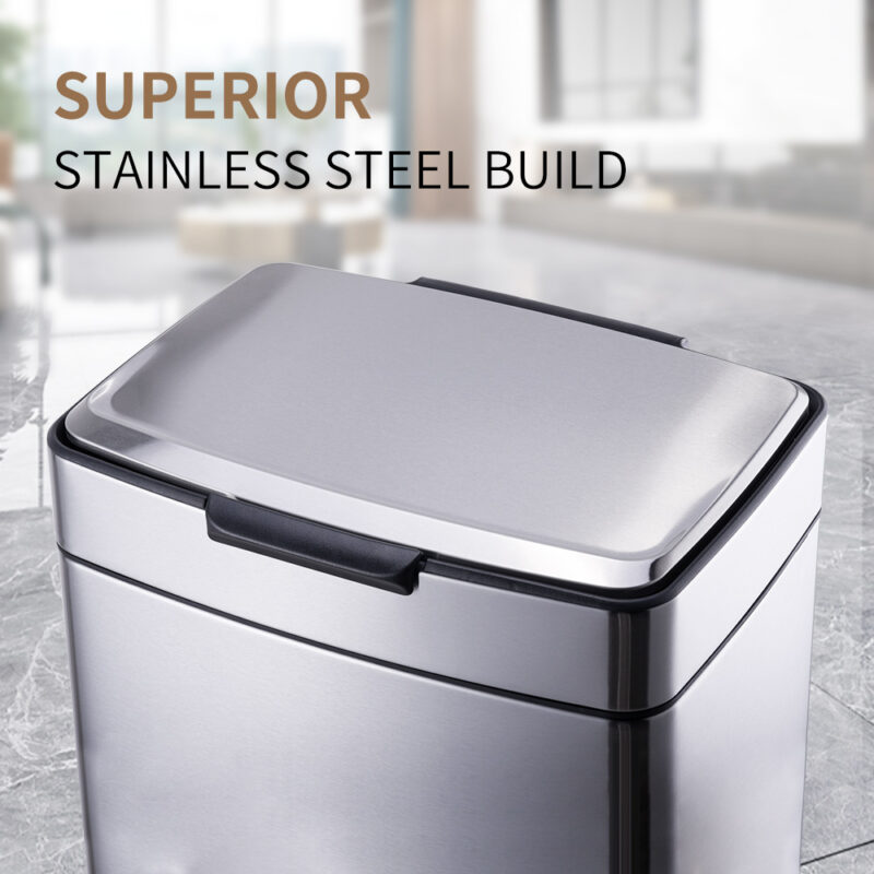 40L soft close push waste bin WBS158L40 - Image 5