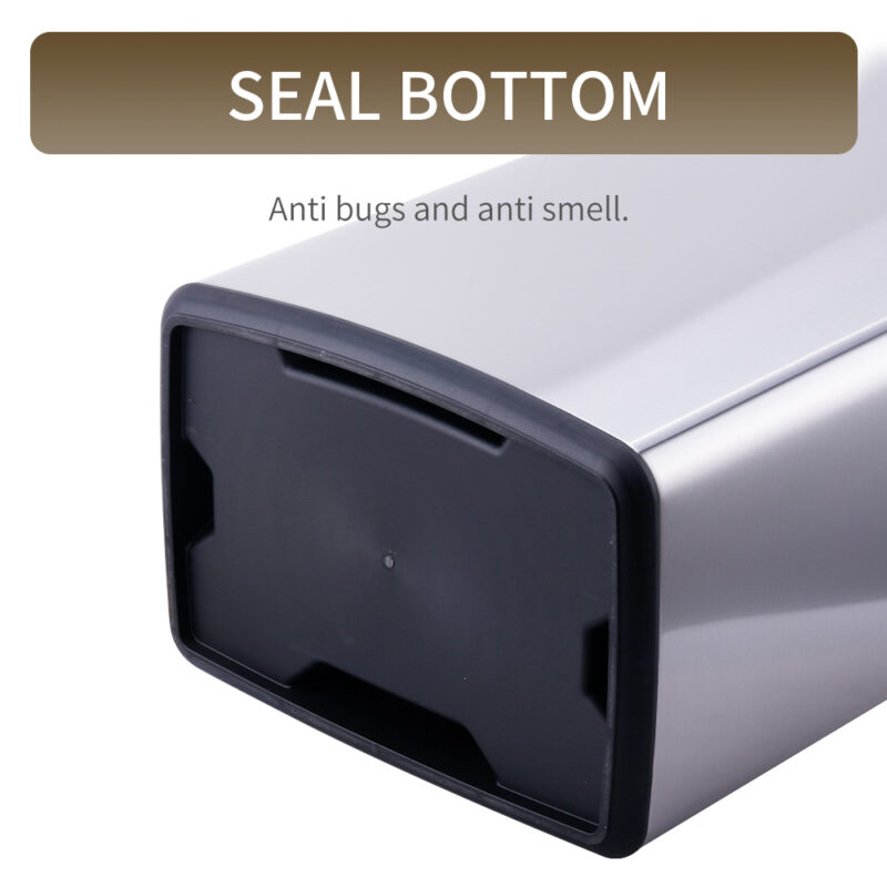 40L soft close push waste bin WBS158L40 - Image 9