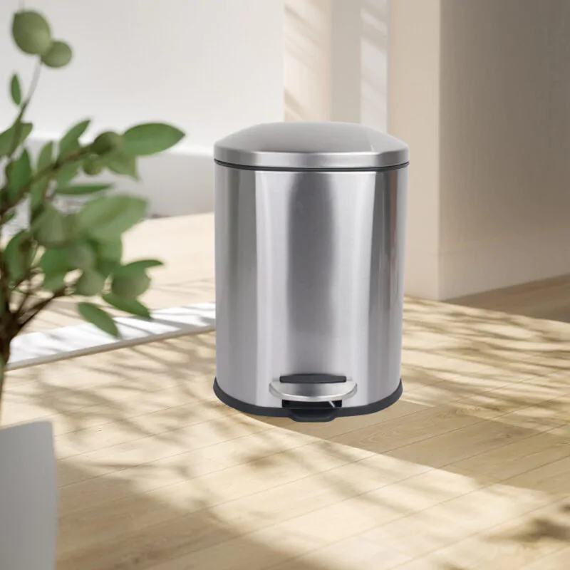 5L 30L Stainless Steel Dust Bin with Soft Close Lid WBO008