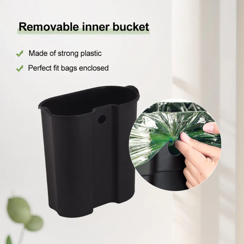 5 Liter Oval Hands-Free Bathroom Step Waste Bin WBO014 - Image 6