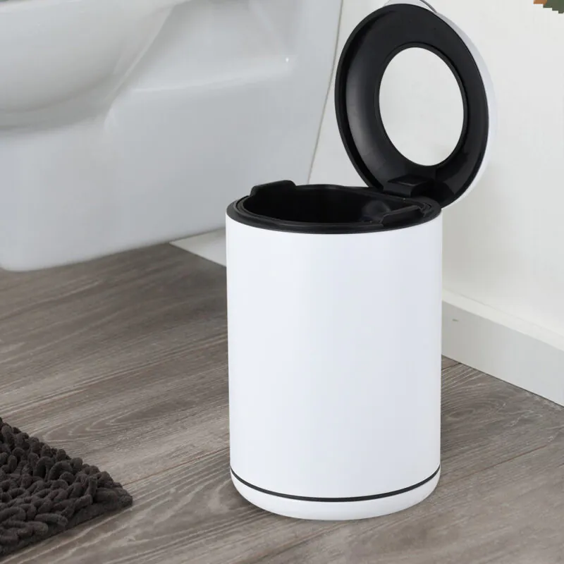 5 liter round stainless steel trash can with soft close function-WBO020 - Image 2