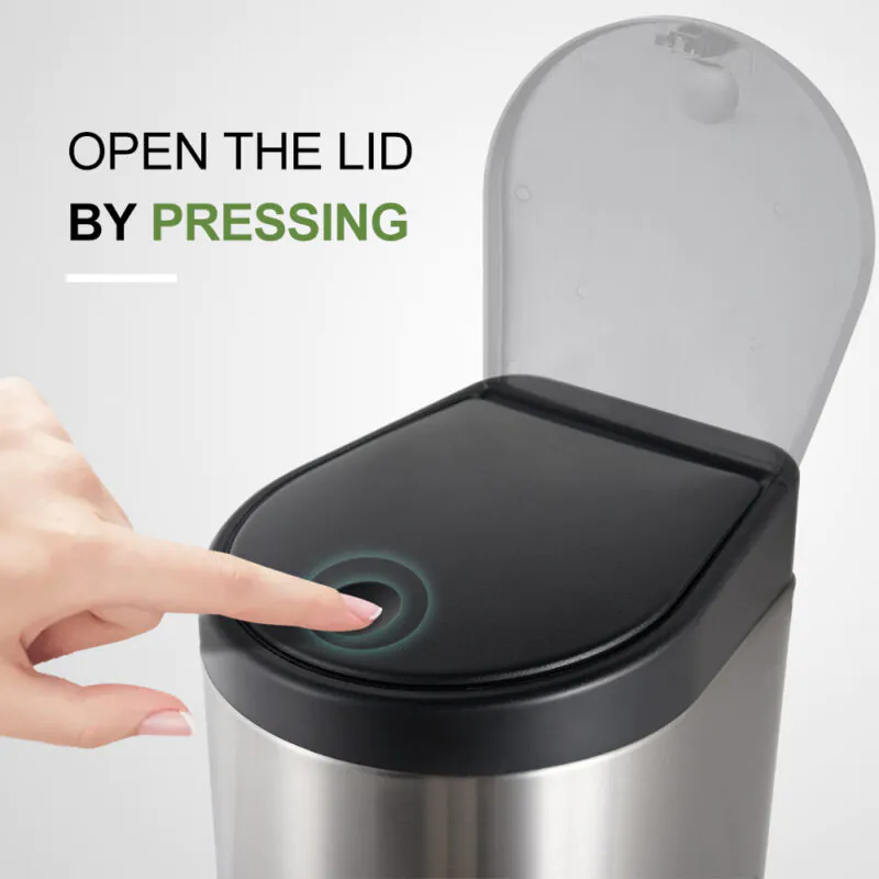 3liter Hand Press Type Stainless Steel Hanging Mini Trash Can-WBO022 - Image 6