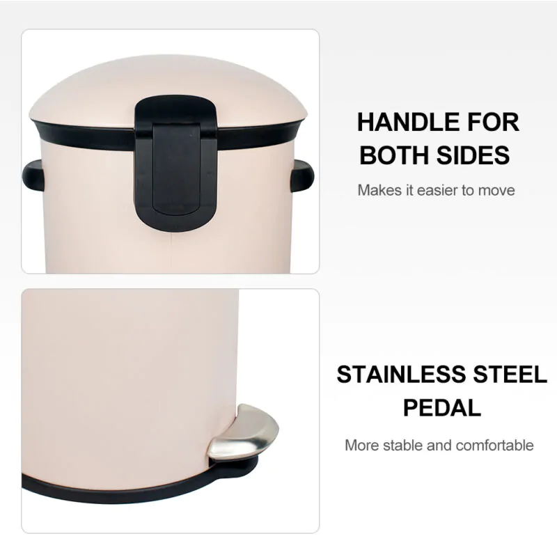 Metal Dome lid Waste Bin WBR005 - Image 6