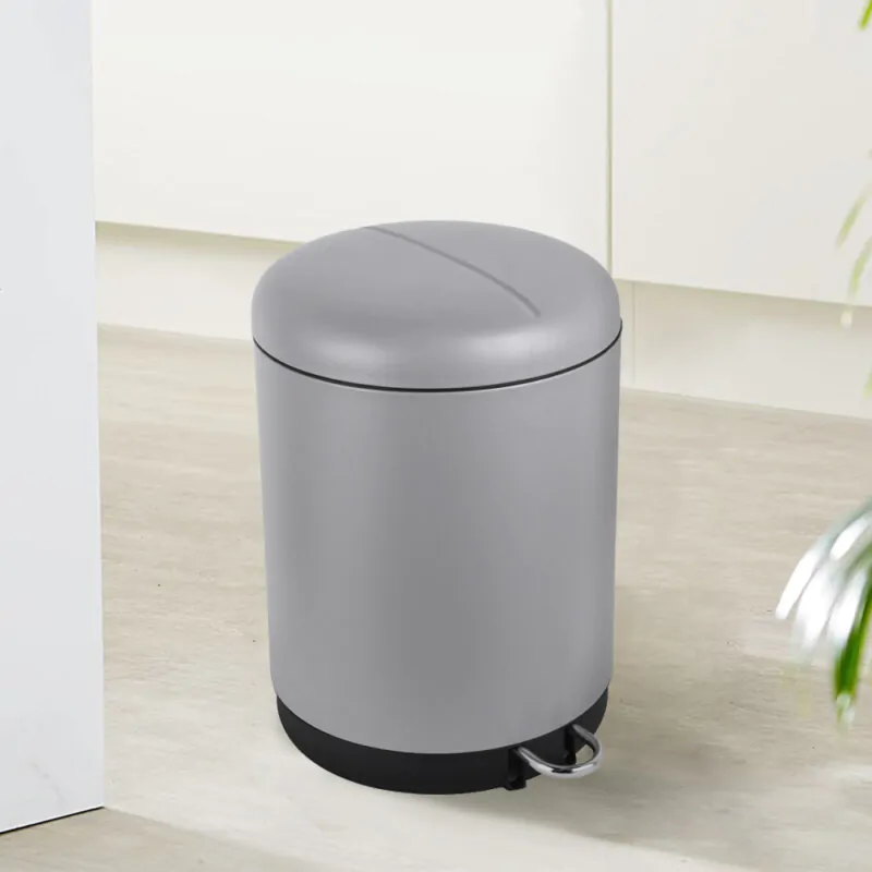 Round Soft-Close Trash Can with Foot Pedal WBR061