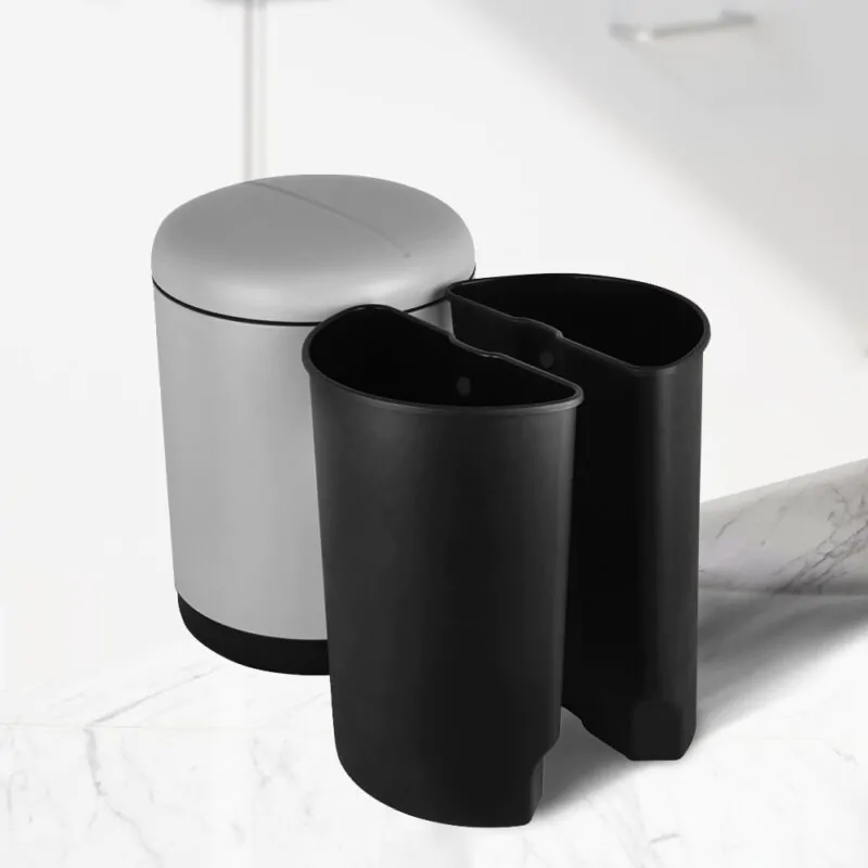 Round Soft-Close Trash Can with Foot Pedal WBR061 - Image 8