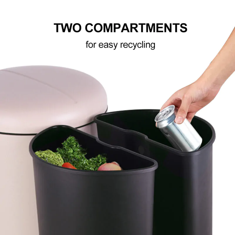Round Garbage Can with Foot Pedal WBR061 - Image 8