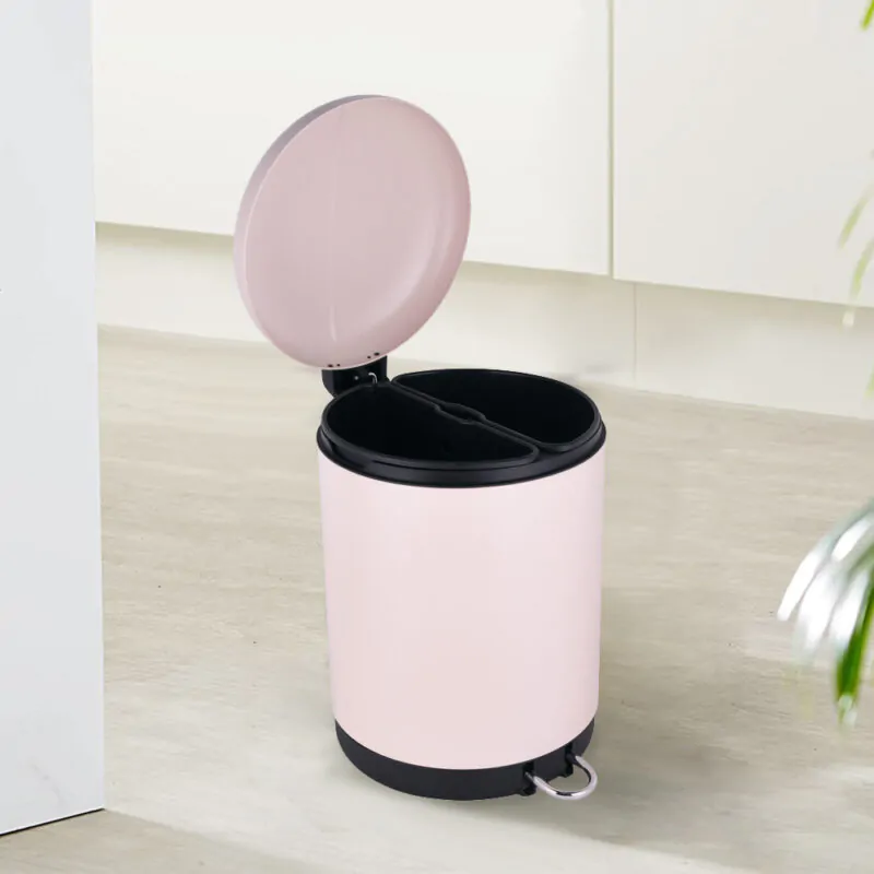 Round Garbage Can with Foot Pedal WBR061