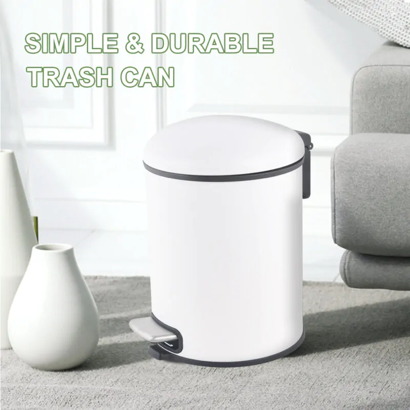 2.1 Gallon Small Trash Can with Lid WBR065 - Image 3