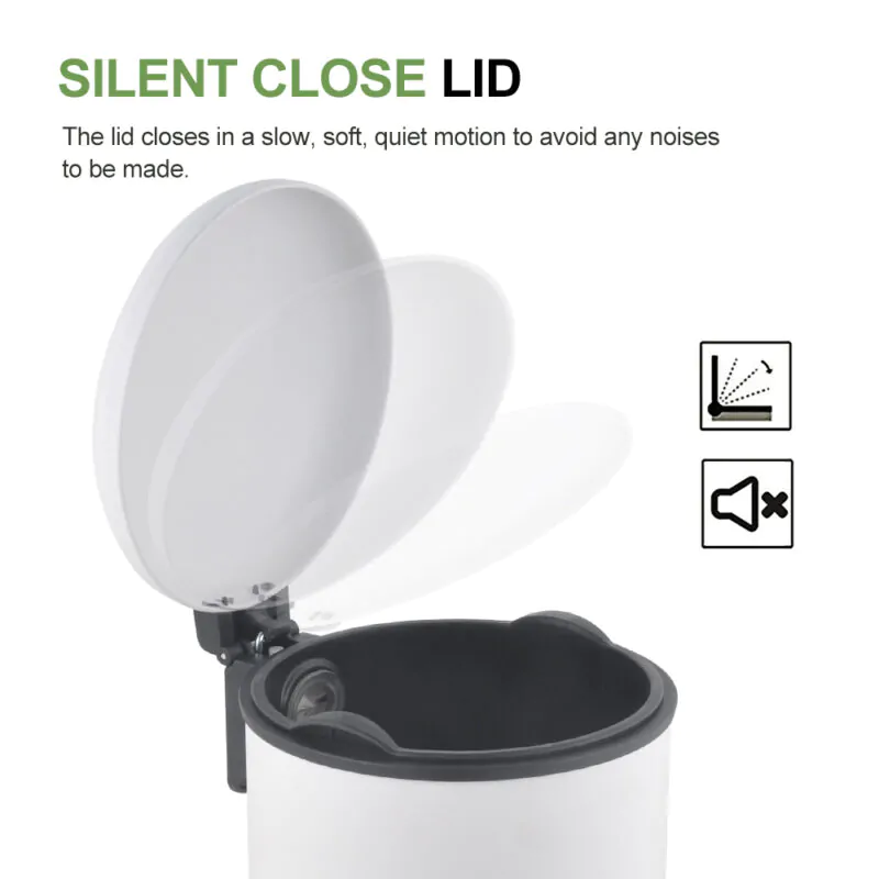 2.1 Gallon Small Trash Can with Lid WBR065 - Image 4