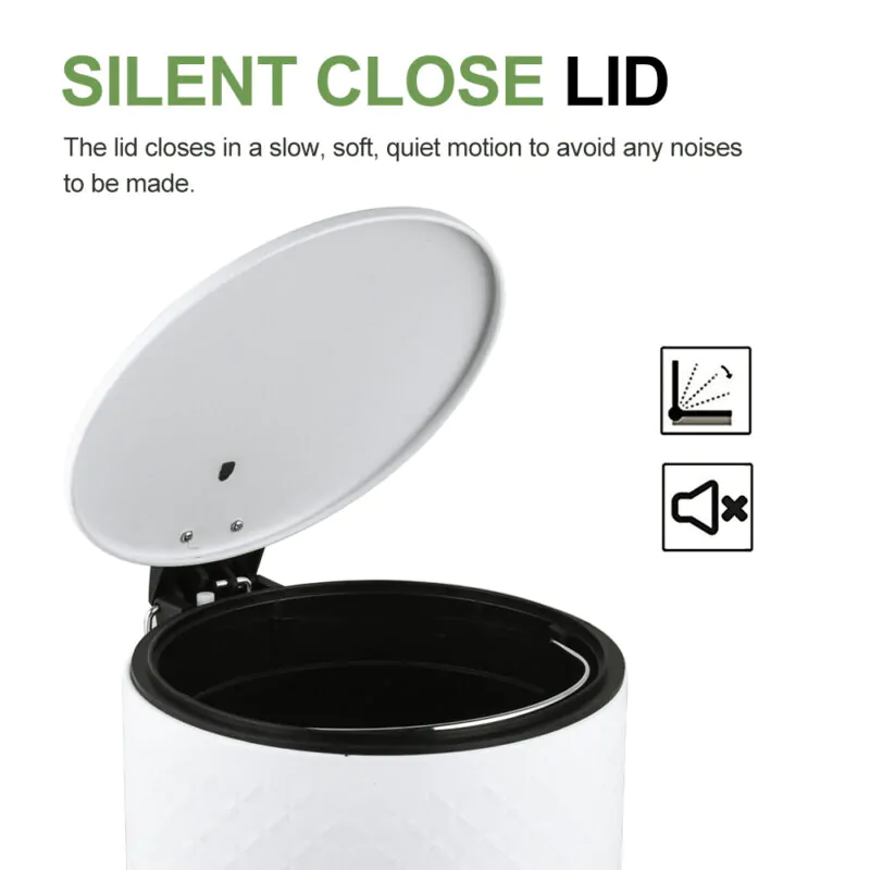3/5/30 Liter Step Open Garbage Trash Can WBR073 - Image 9