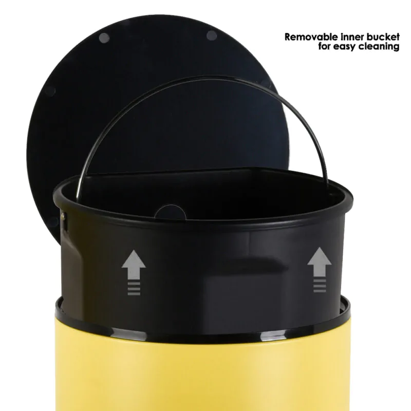 Trash Can with Lid Soft Close and Removable Inner  WBR077 - Image 3
