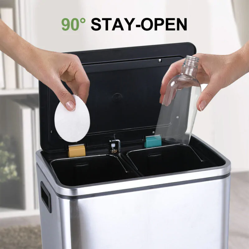 30L 2x3.96 Gallon Garbage Can WBS005 - Image 4