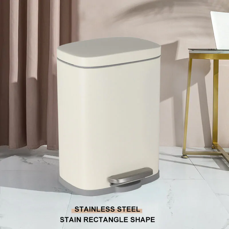 5/12/30L stainless steel trash can with manual foot lever wbs007 - Image 2