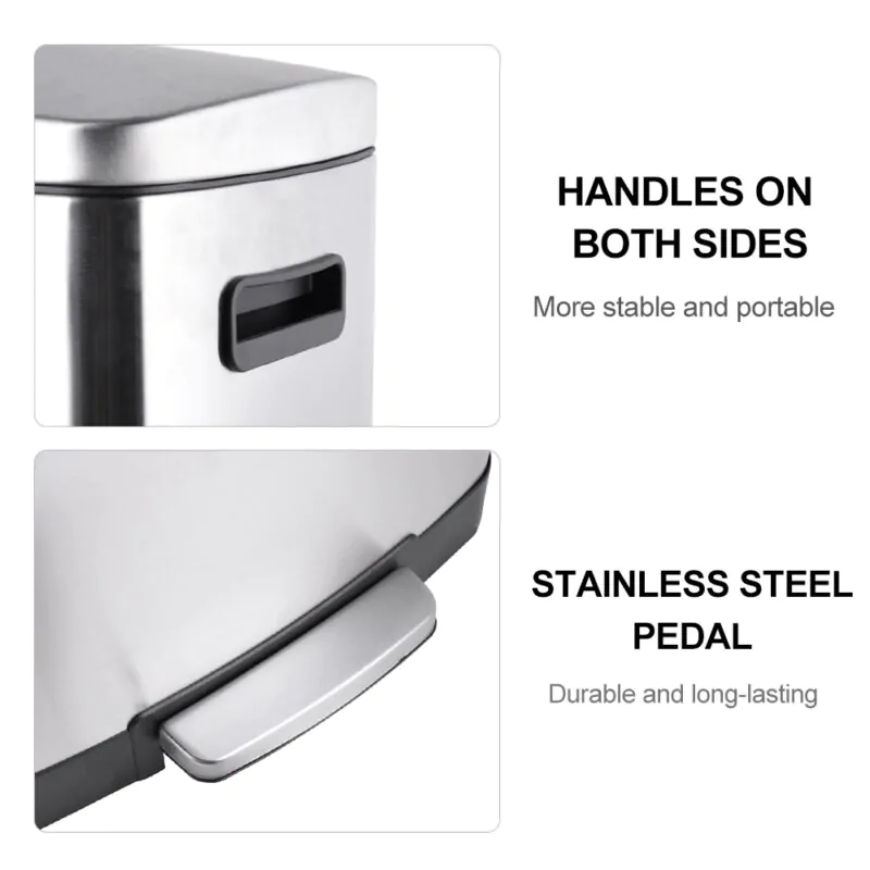 Trash Can & Recycle Stainless Steel Lid WBS012 - Image 6