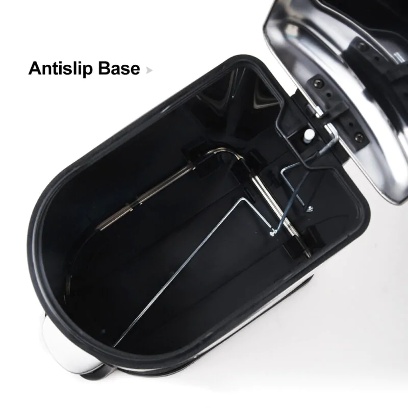 Smudge Resistant Trash Can with Foot Pedal WBS013 - Image 2