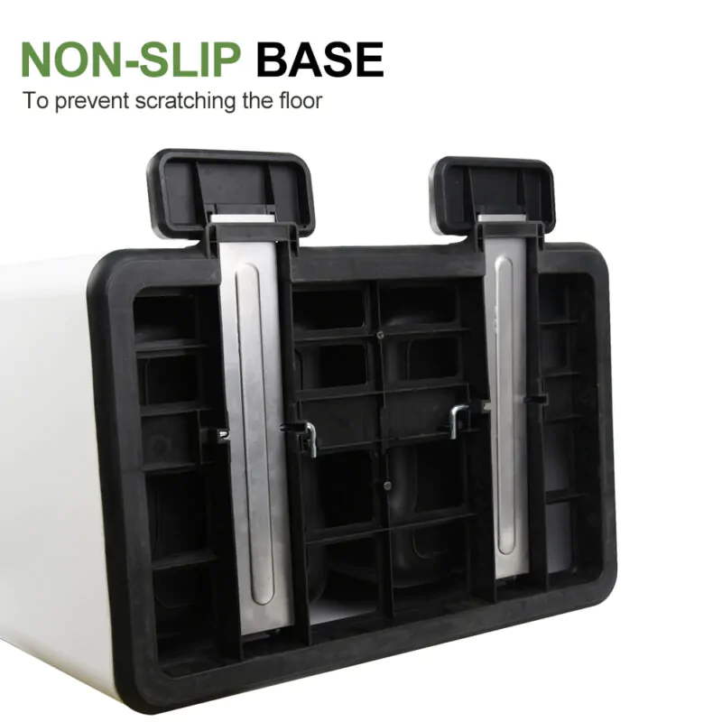 2x30L Dual Step Trash Can Steel Pedal Recycle Bin with Lid Wbs033 - Image 5