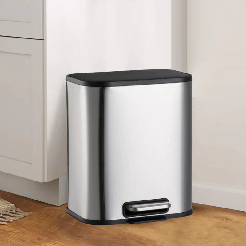 Stylish design stainless steel pedal bin WBS105 - Image 9