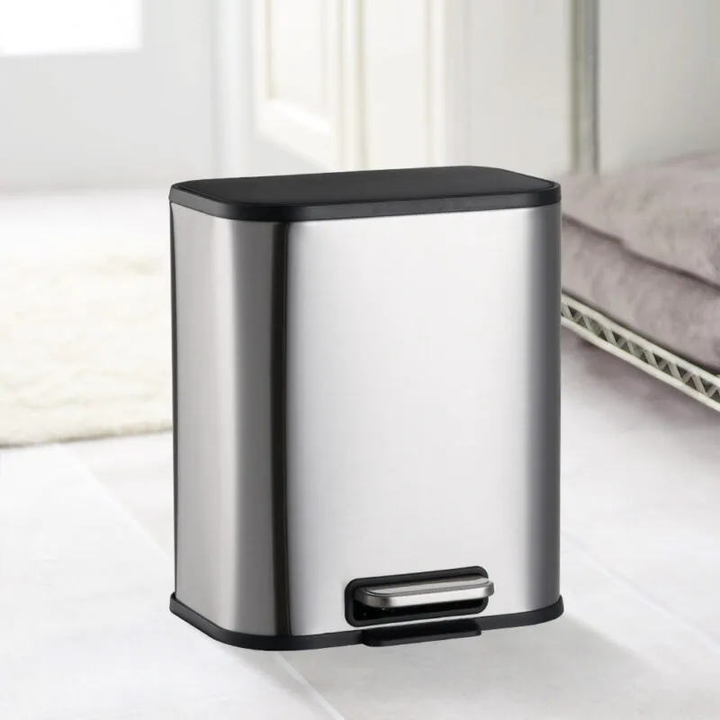 Stylish design stainless steel pedal bin WBS105 - Image 8