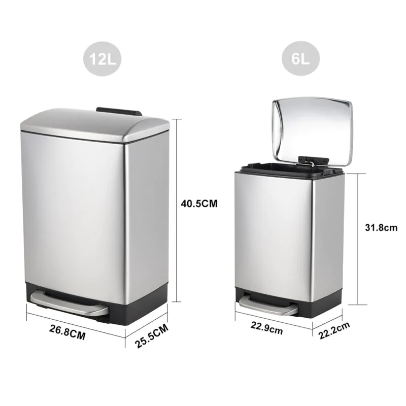 Garbage bin soft close with foot pedal WBS003 - Image 3