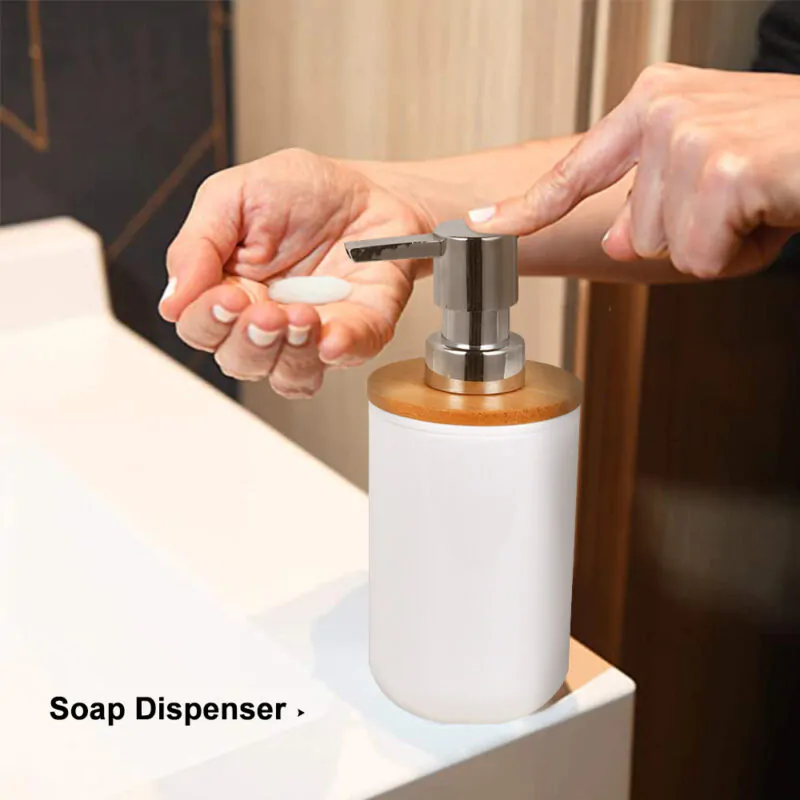 Bathroom Accessories 6PCS White PP Set BA037S08 - Image 4