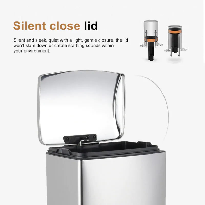 Garbage bin soft close with foot pedal WBS003 - Image 4