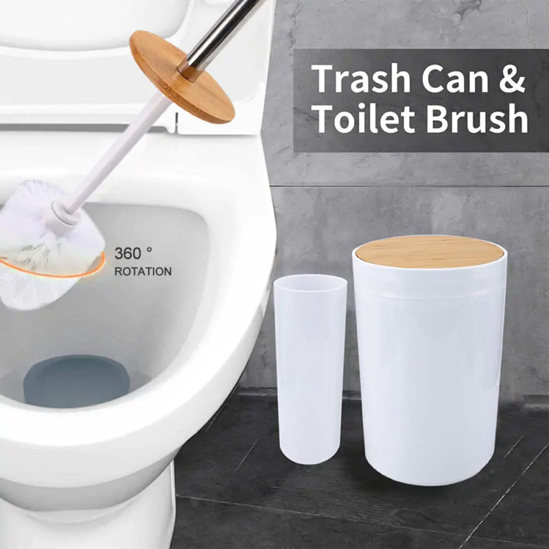 Bathroom Accessories 6PCS White PP Set BA037S08 - Image 5