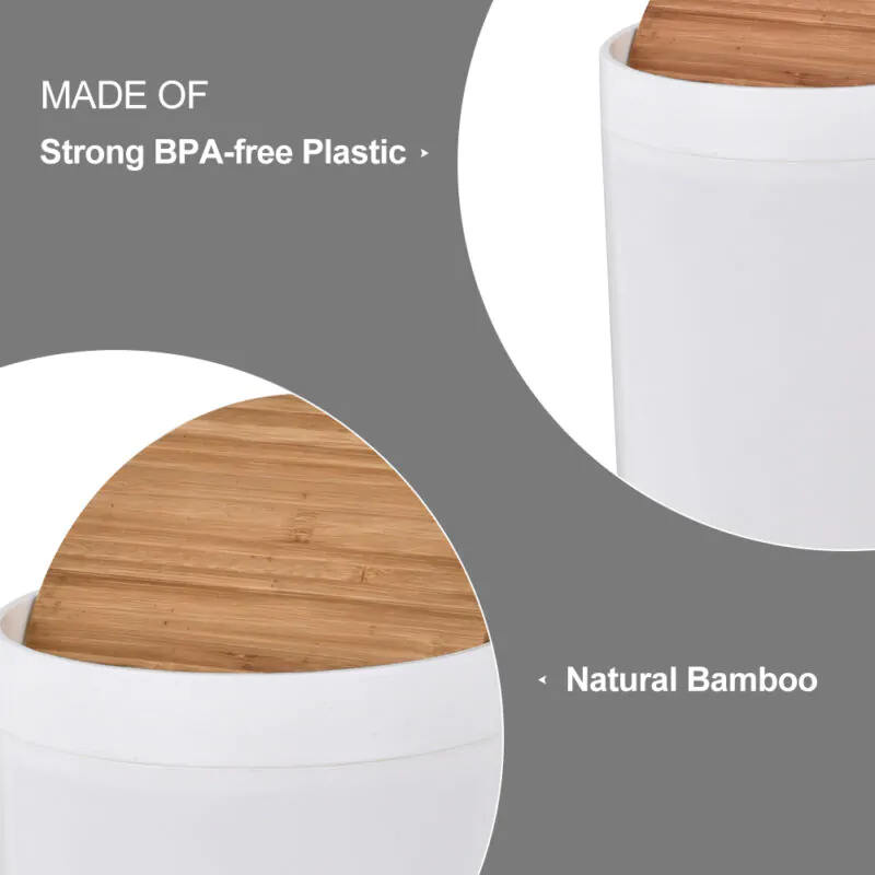 Bathroom Accessories 6PCS White PP Set BA037S08 - Image 6