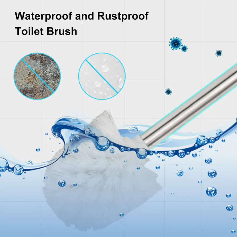 Toilet Bowl Brush Set with Heavy-Weight Base TBR003 - Image 7
