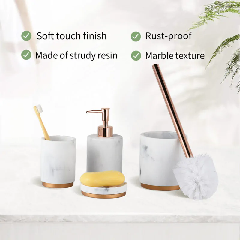 4Pcs Plastic Home Accessories Set BA014S04 - Image 2