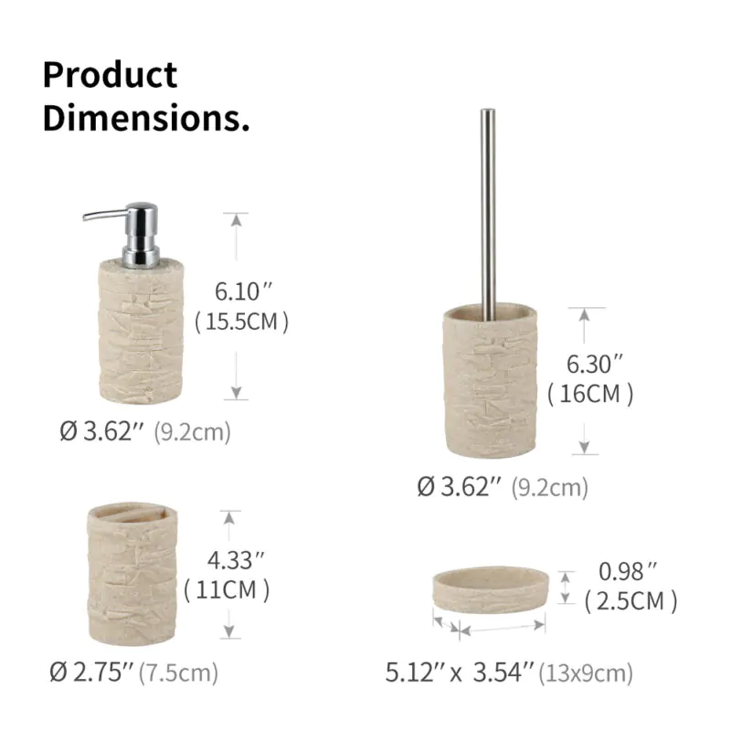 4PCS Accessories Bathroom Accessories Set BA015S04 - Image 4