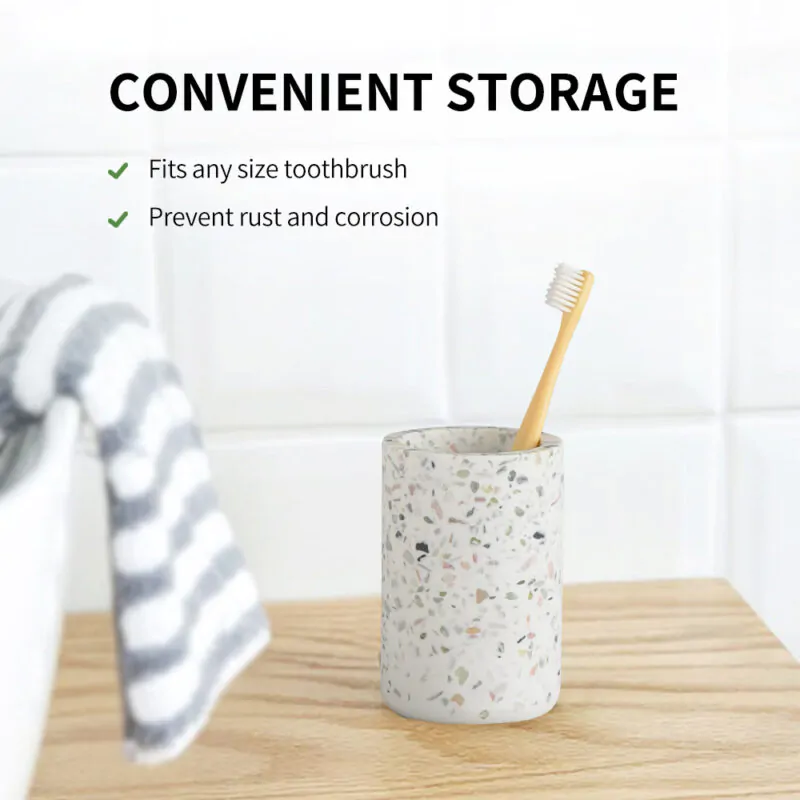 Bathroom Accessories 4 PCS Set Resin BA018S04 - Image 6