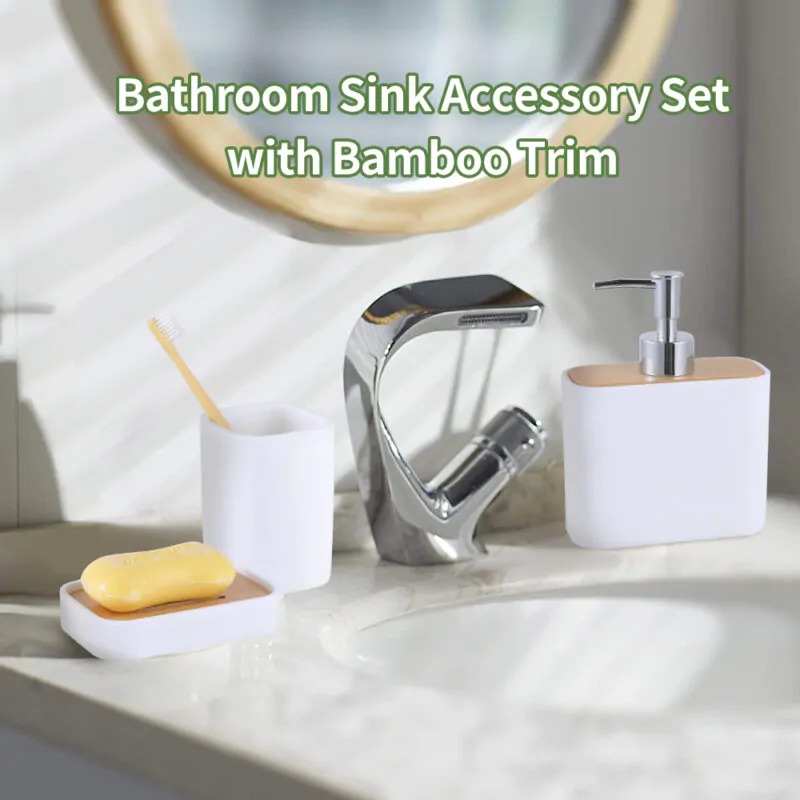 Bathroom Accessories Plastic 3PCS BA054S05 - Image 2