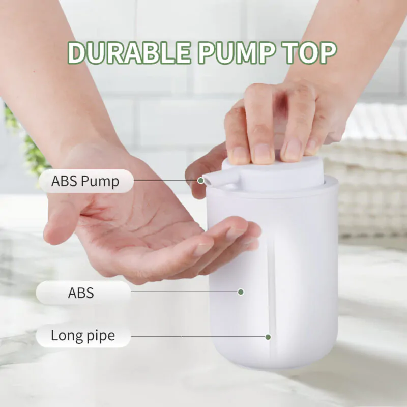 White Color Plastic Toilet Accessories 5 PCS Set BA184S05 - Image 3