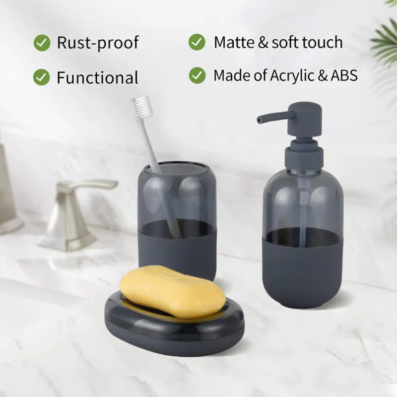 Hand Sanitizer Bottle Soap Dispenser 3 PCS Set BA186S03 - Image 4