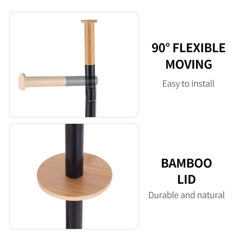 Toilet Paper Holder with Toilet Brush Holder BTH020 - Image 3