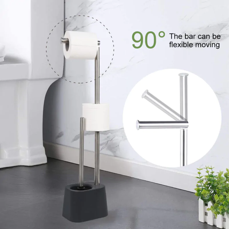 Paper Holder with Toilet Brush Holder BTH021 - Image 5