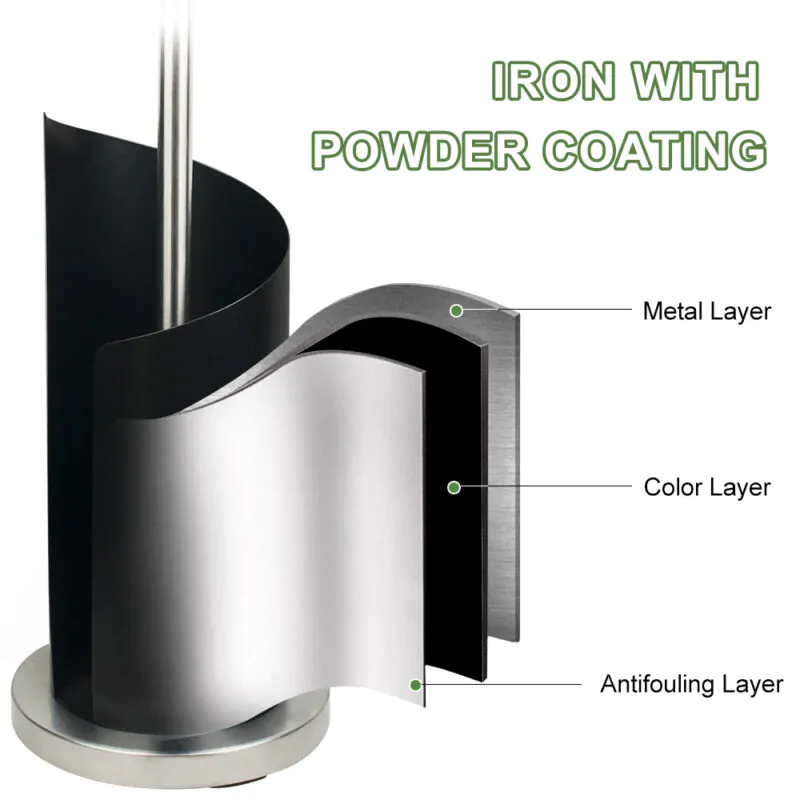 Toilet Paper Holder Stand with Storage Shelf BTH029 - Image 5